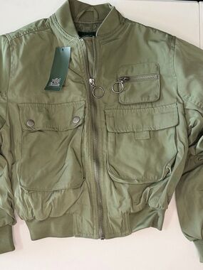 wild fable Olive Green Bomber Jacket
